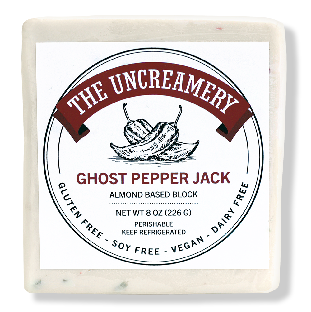 Ghost Pepper Jack, Vegan Almond Milk Cheese, The Uncreamery, San Francisco, CA (8oz)
