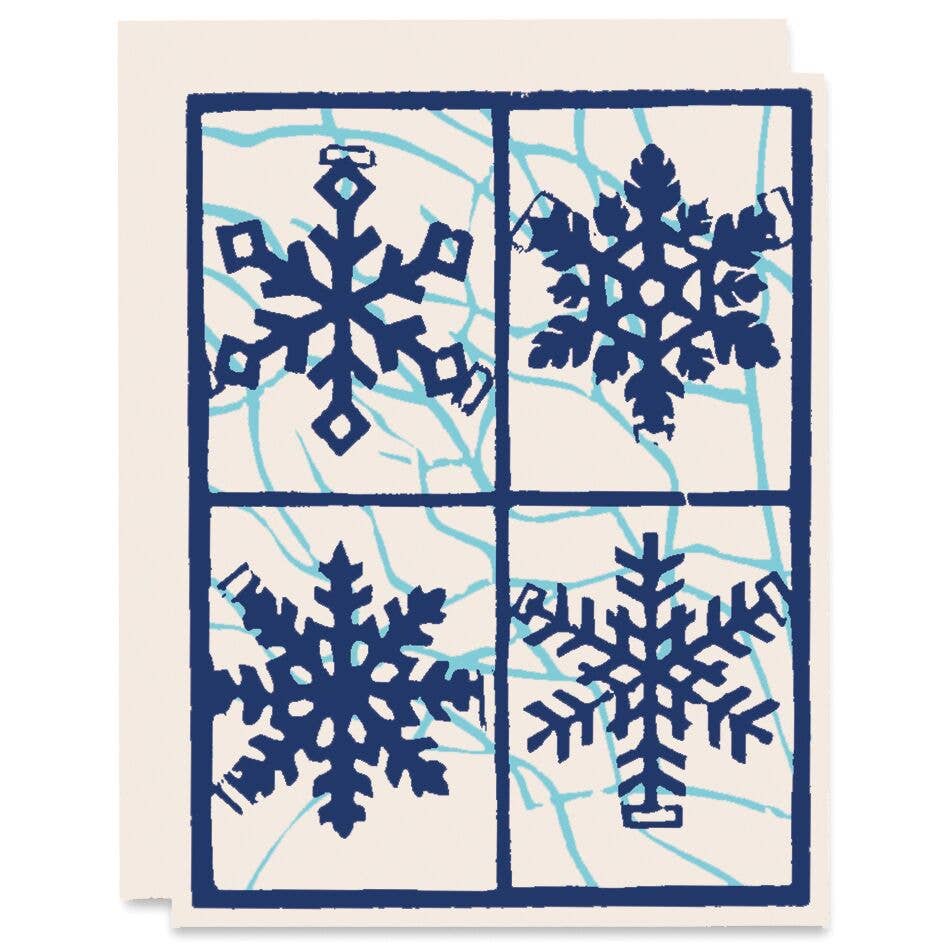 Heartell Press - Paper Snowflakes Winter Holidays Card - DECANTsf