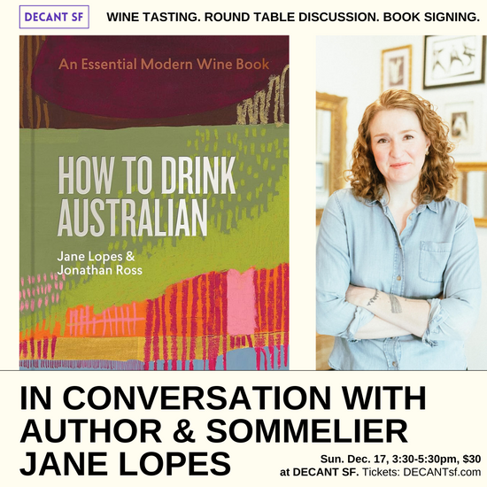 In Conversation with Author & Sommelier JANE LOPES - Sunday, 12/17/23