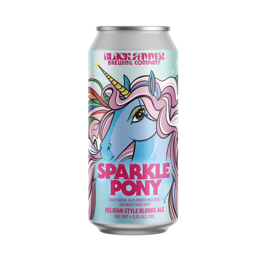 Black Hammer Brewing 'Sparkle Pony' Belgian Blonde Ale, San Francisco, CA (16oz Can)