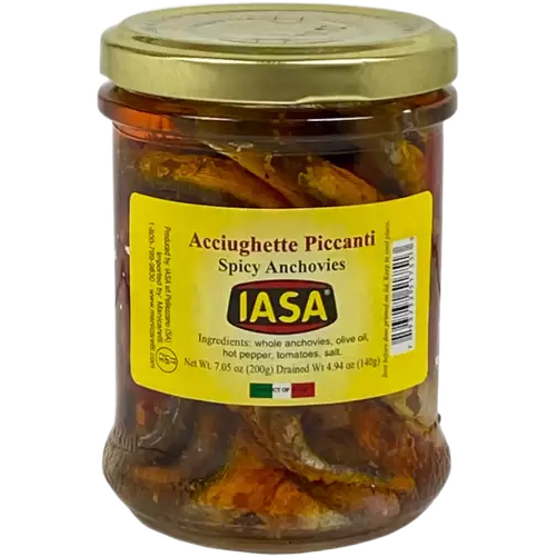 Spicy Anchovies in Olive Oil, IASA, Italy (200g)