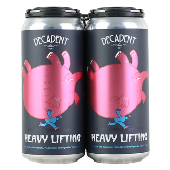 Load image into Gallery viewer, Decadent Ales &amp;#39;Heavy Lifting&amp;#39; Milk Stout with Vanilla Bean,  NY [16oz. Can]
