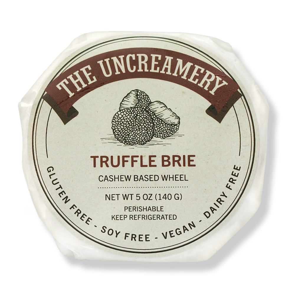 Truffle Brie, Vegan Cashew Milk Cheese, The Uncreamery, San Francisco, CA (5oz)