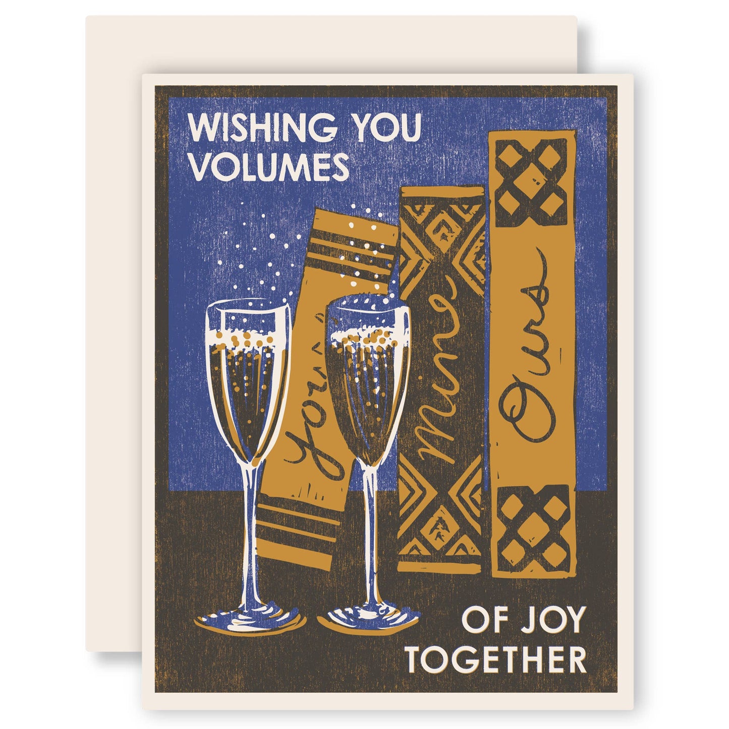 Volumes of Joy Letterpress Card