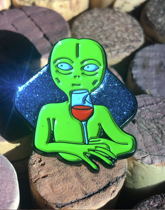Enamel Wine Pins by @ShittyWineMemes! - DECANTsf