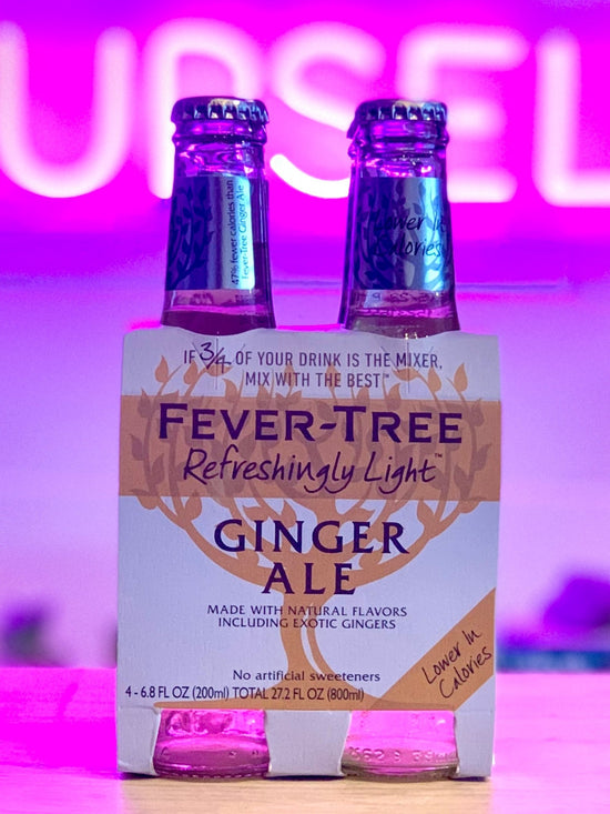 Fever Tree 'Refreshingly Light' Ginger Ale - 4 pack, 6.8 fl oz ea. - DECANTsf