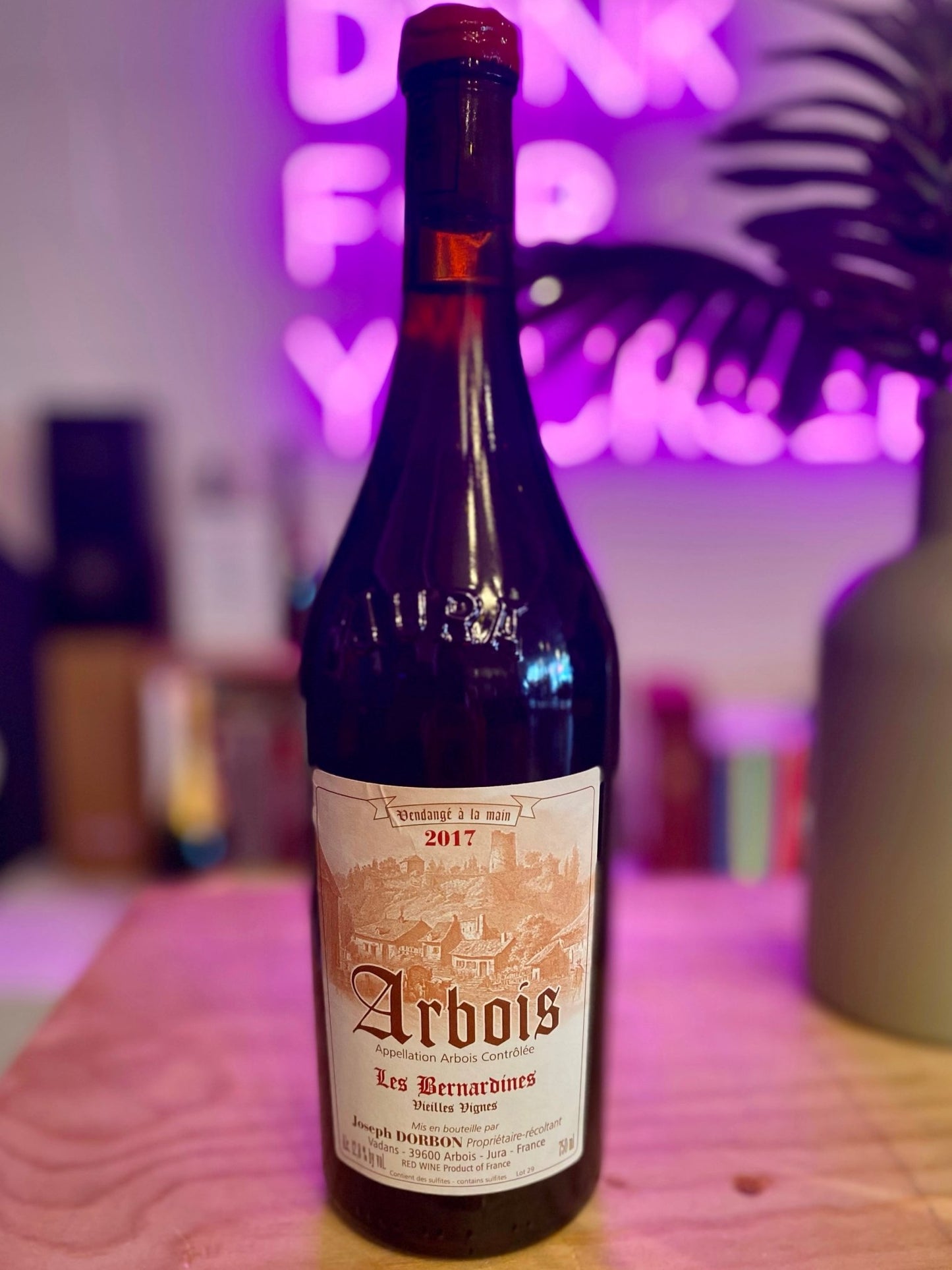 Joseph Dorbon 2017 'Les Bernardines' Vieilles Vignes Rouge, Arbois, Jura, France - DECANTsf