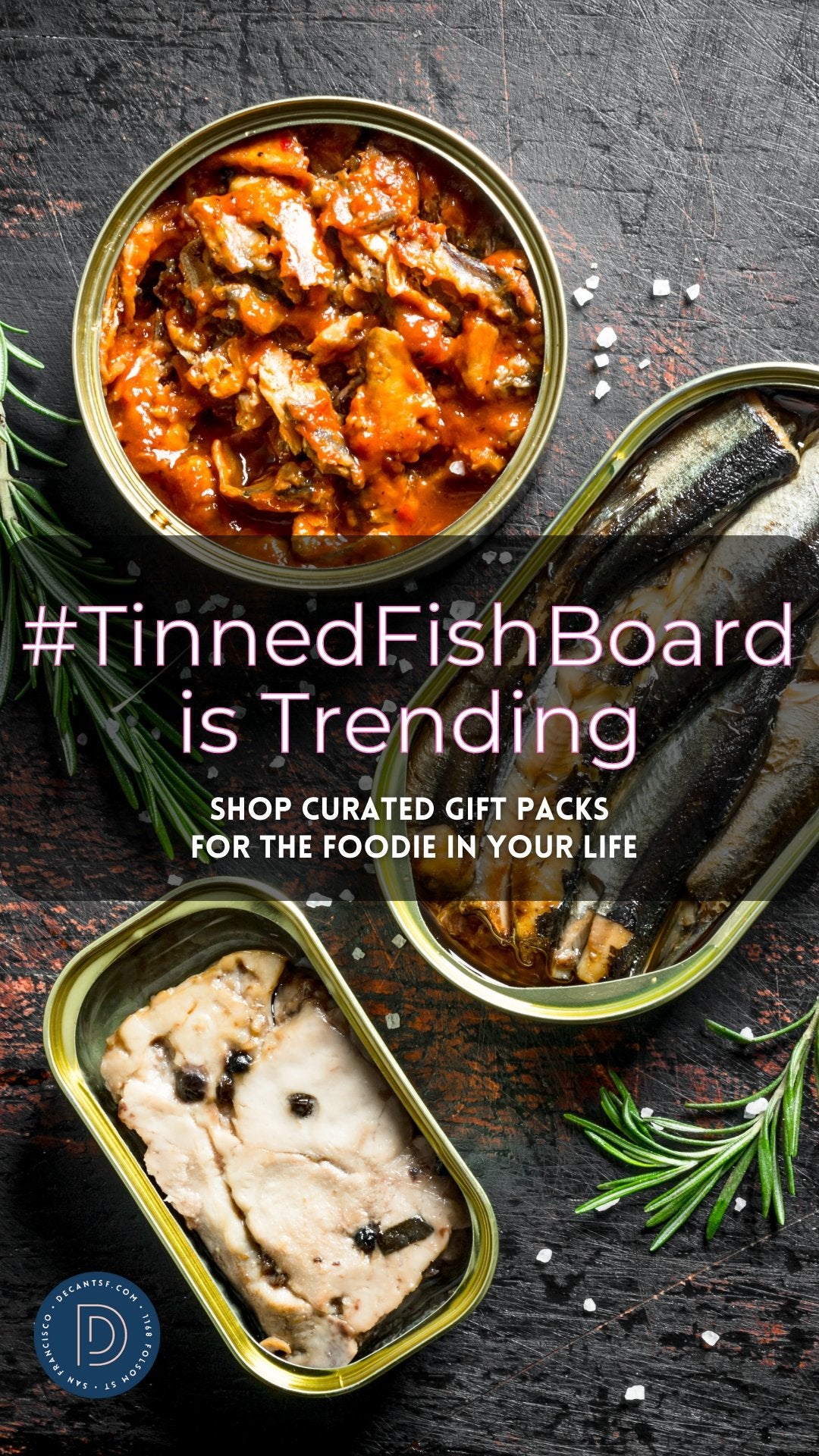Load image into Gallery viewer, Tinned Fish Gourmet Gift Packs - DECANTsf
